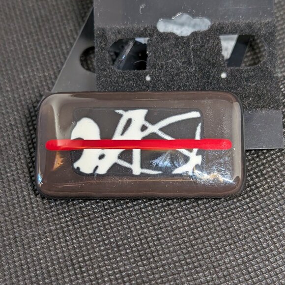 Pair of Vintage  Pinart Handcrafted Art Glass Brooches Pins one NWT 1988 Y2K - Picture 5 of 10